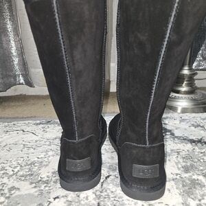 UGG Tall Classic Black Boots Size 10